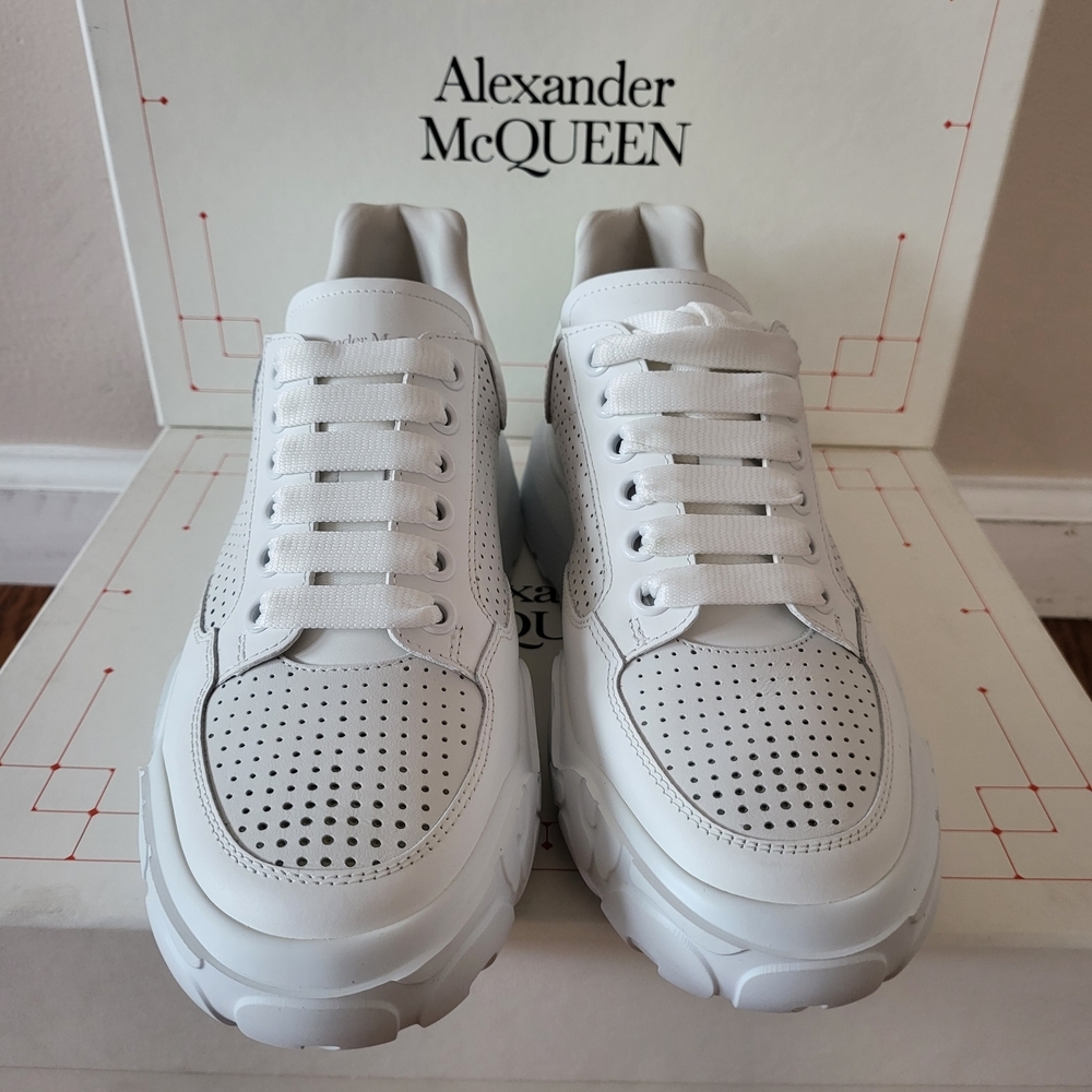 Alexander McQueen White Athletic Shoes - Picture 5 of 11